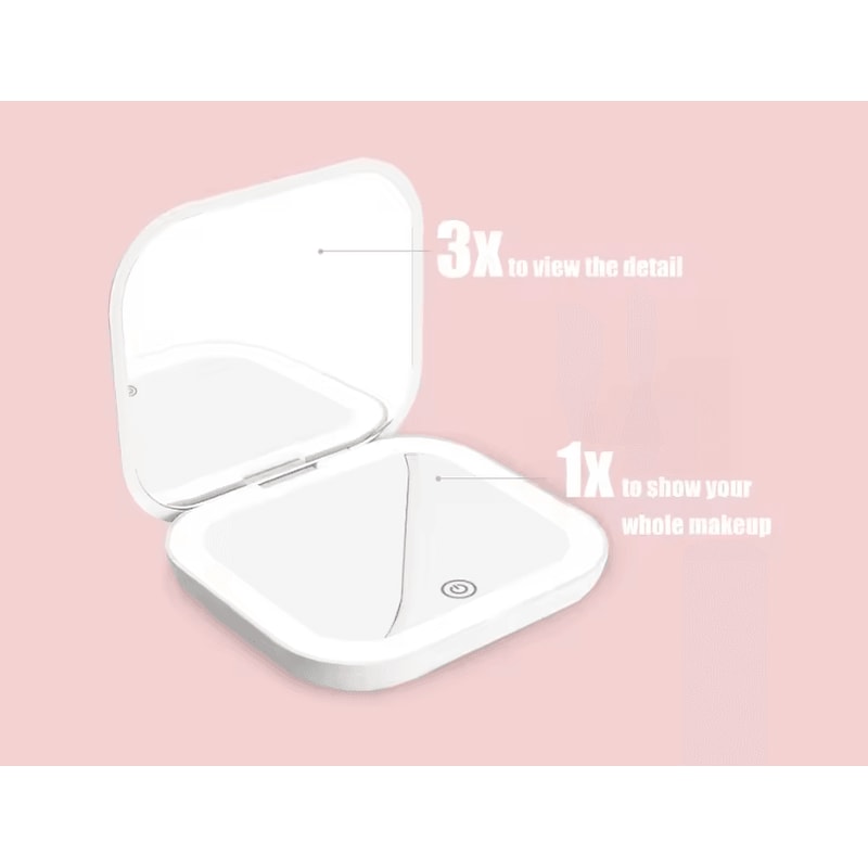 GlowEase Compact Folding Makeup Mirror 5