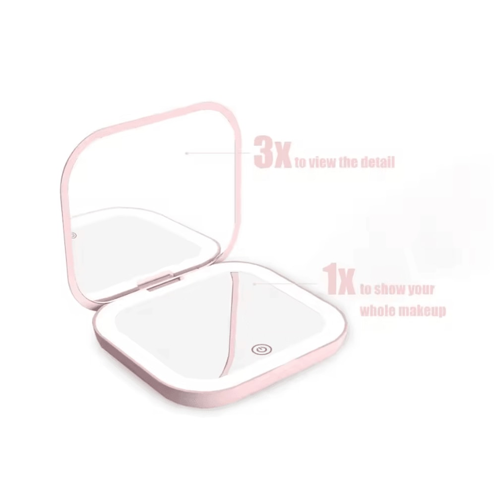 GlowEase Compact Folding Makeup Mirror 7
