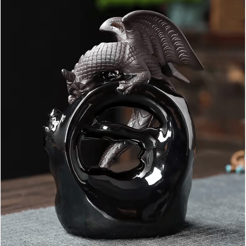 DragonMist Ceramic Backflow Incense Fountain 1