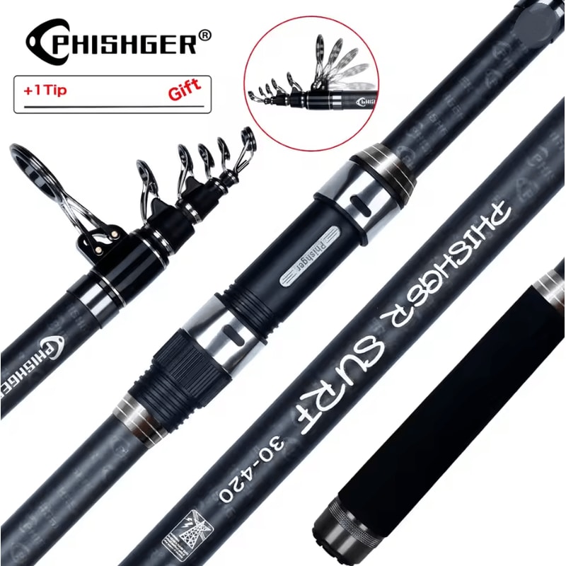 WaveReach Carbon Telescopic Surf Rod 0