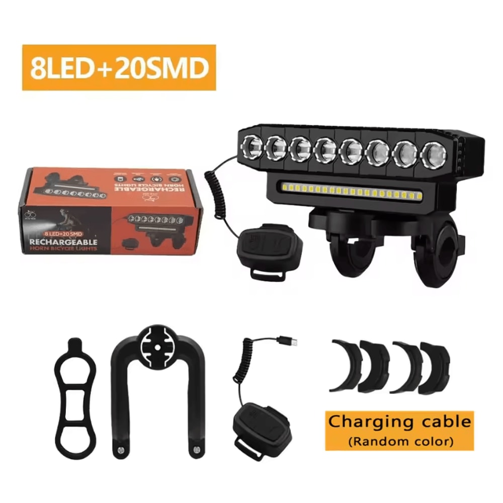 RideGuard 6 Mode USB Rechargeable Bike Light And Horn 4