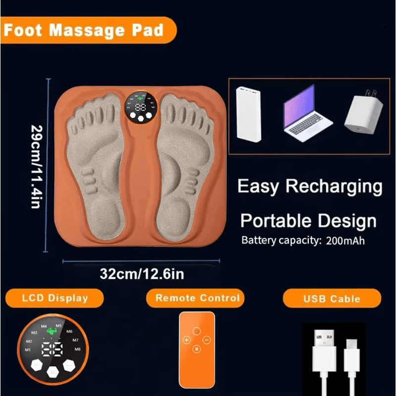 Smart 3D EMS Foot Massage Pad With Remote Control 2