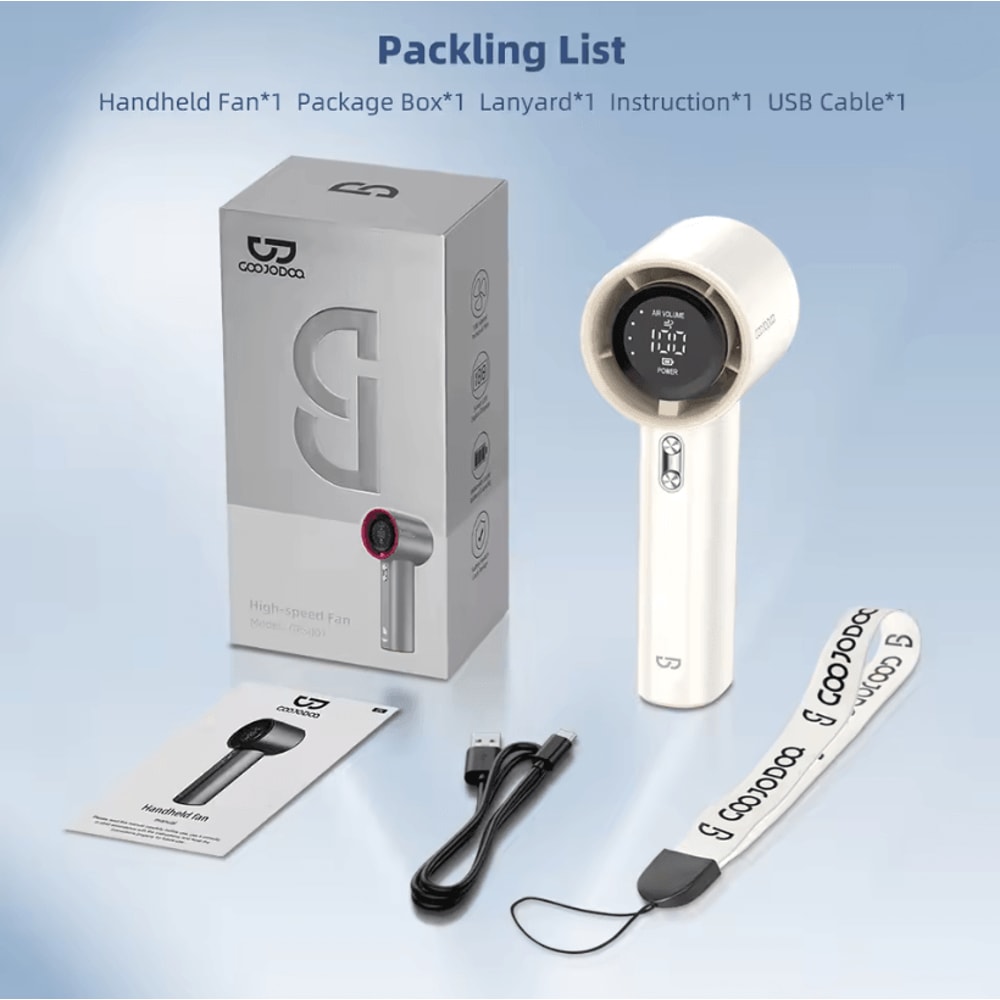 Smart Portable Turbo Fan With Digital Display 4