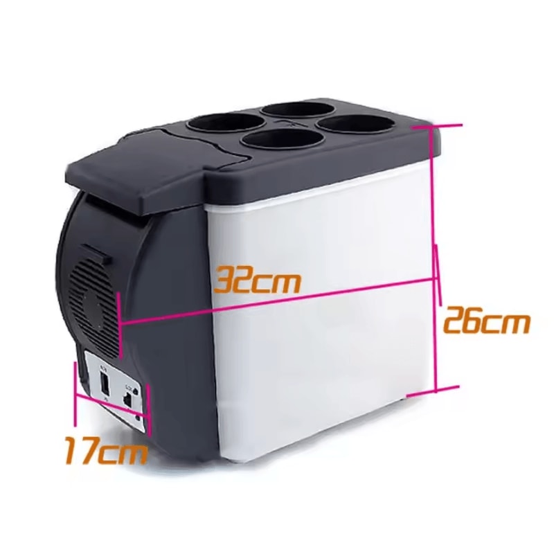 Portable 6L Car Mini Fridge And Warmer 5