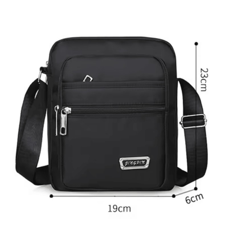 Travel Ready Nylon Crossbody Satchel For Men 1