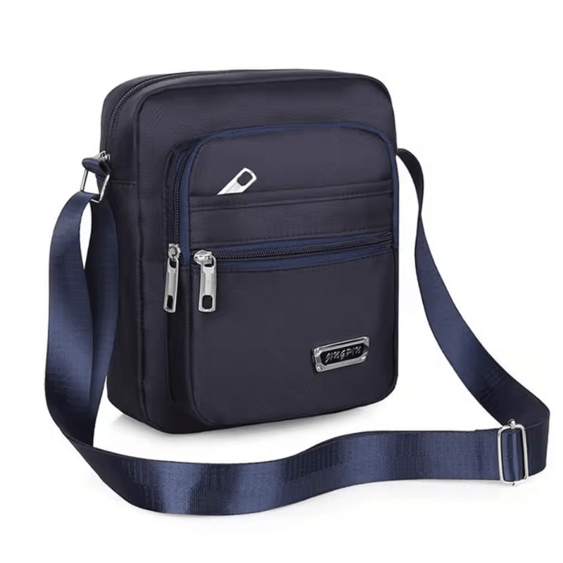 Travel Ready Nylon Crossbody Satchel For Men 9