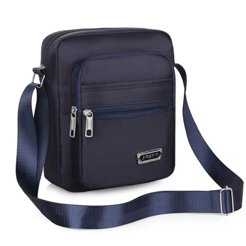 Travel Ready Nylon Crossbody Satchel For Men 6