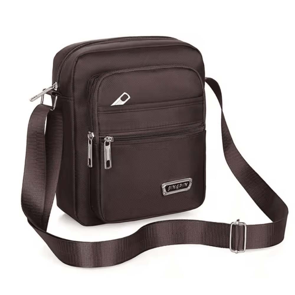 Travel Ready Nylon Crossbody Satchel For Men 8