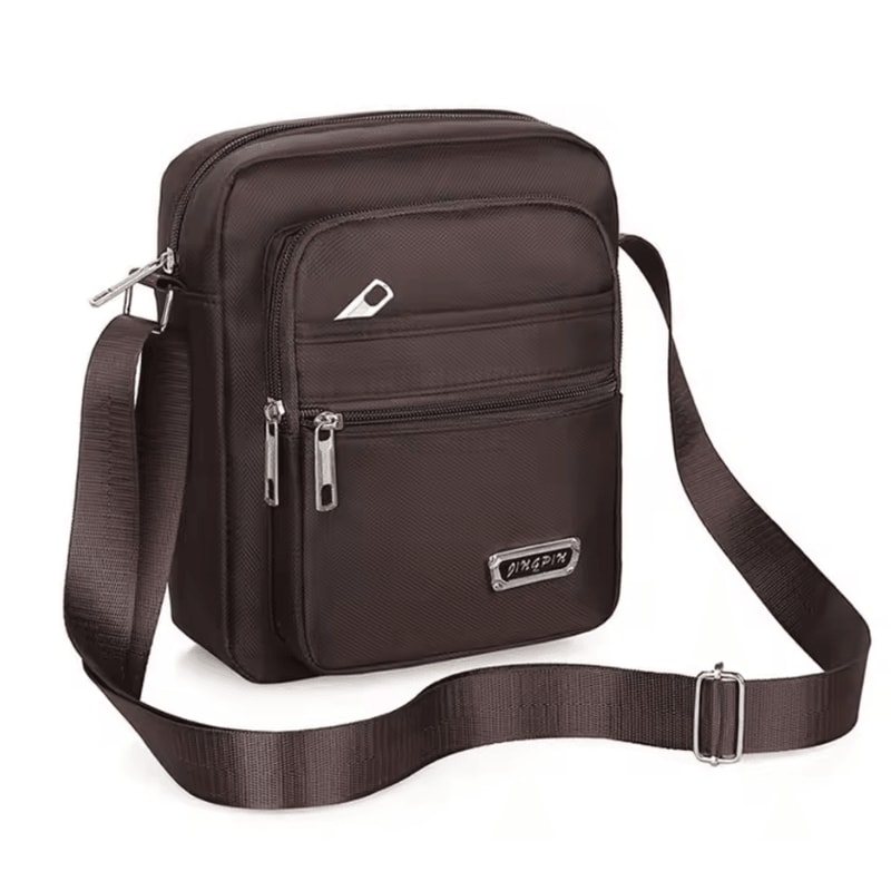 Travel Ready Nylon Crossbody Satchel For Men 8