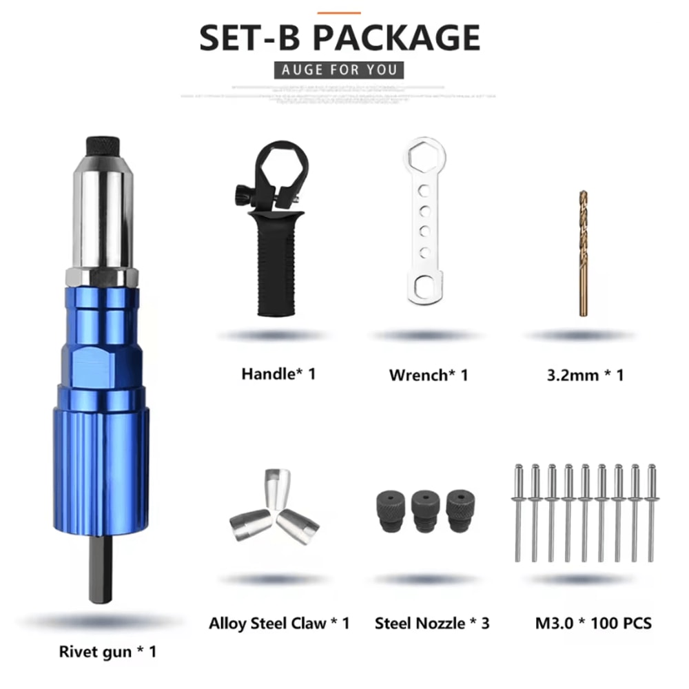 Cordless Rivet Nut Drill Adapter Tool 4