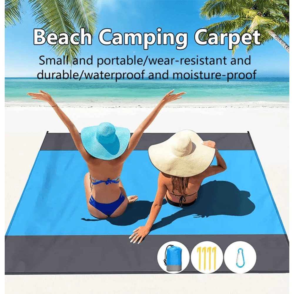 Oversized Waterproof And Sandproof Beach Picnic Blanket 0