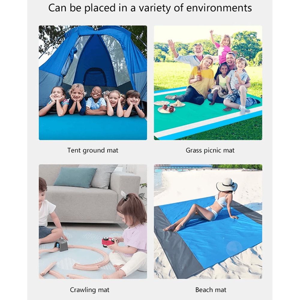 Oversized Waterproof And Sandproof Beach Picnic Blanket 3