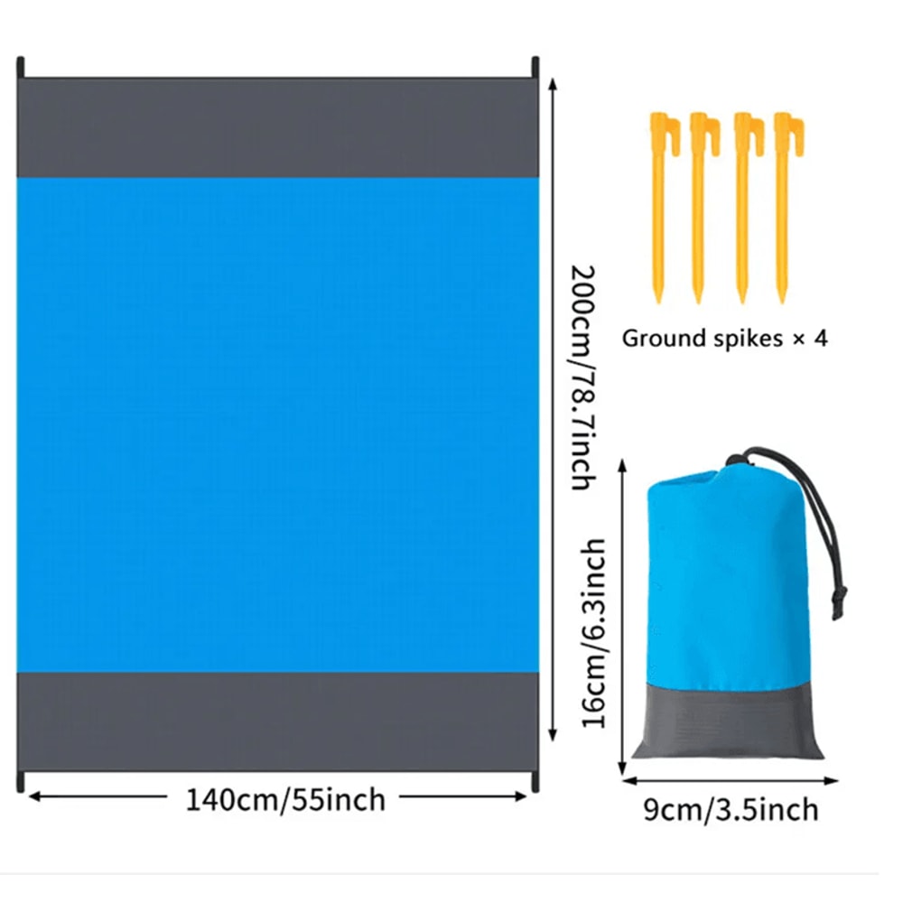 Oversized Waterproof And Sandproof Beach Picnic Blanket 4