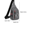 Stylish Nylon Mens Chest Bag Casual Sling Crossbody For Cycling And Everyday 1