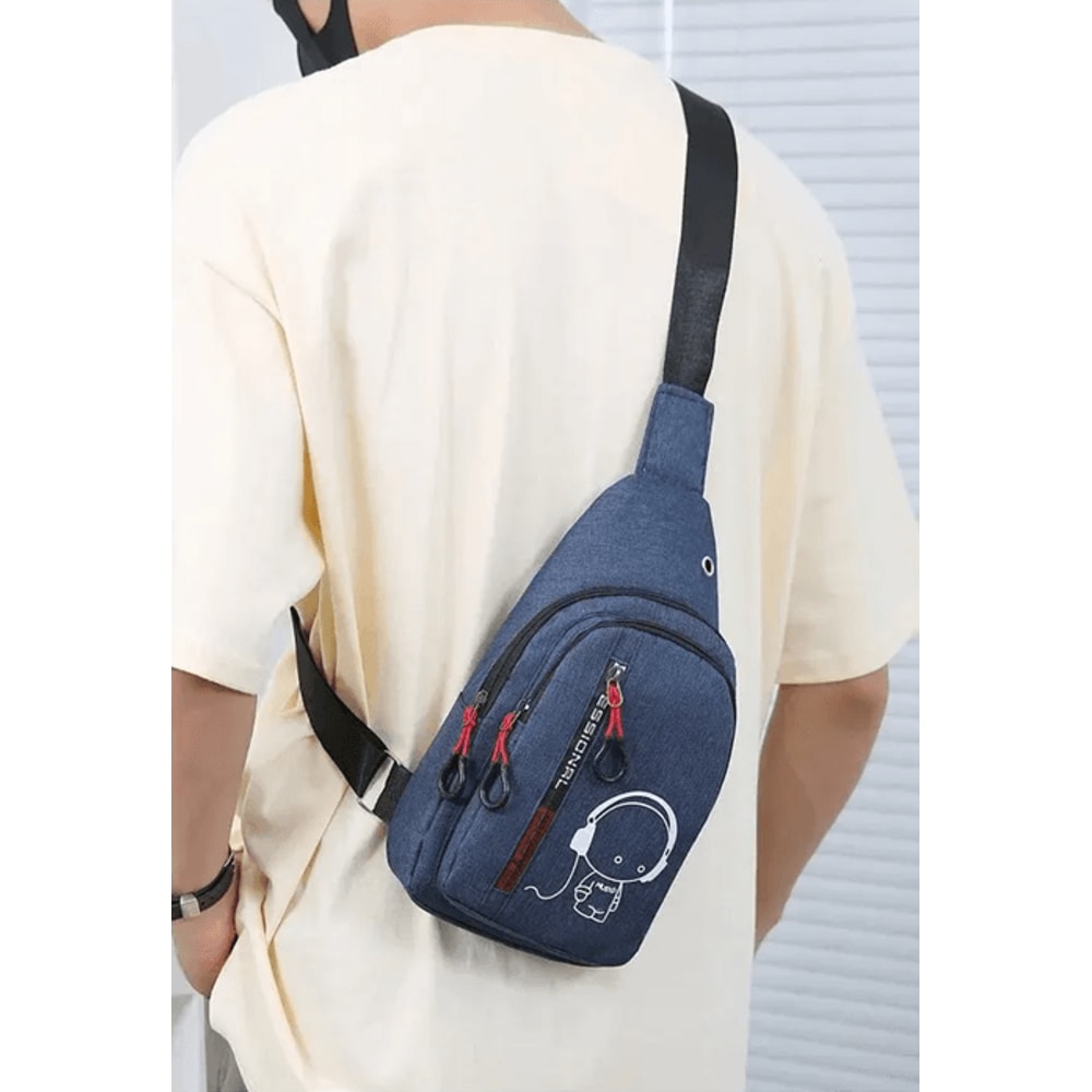 Stylish Nylon Mens Chest Bag Casual Sling Crossbody For Cycling And Everyday 4