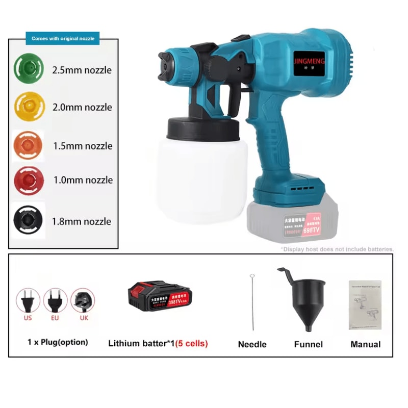 Cordless Electric Spray Gun 800ml For Home And Auto Projects 4