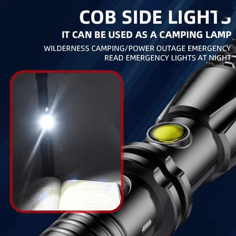 Retractable Wolf Tooth Tactical Flashlight Self Defense Tool 1