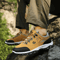 Men Leather Lightweight Walking Sneakers Casual Shoes 4