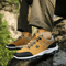 Men Leather Lightweight Walking Sneakers Casual Shoes 4