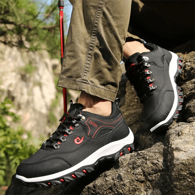 Men Leather Lightweight Walking Sneakers Casual Shoes 3