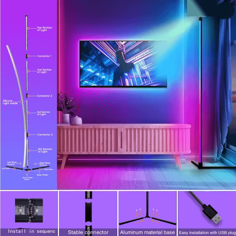 Dream Color Music Sync Floor Lamp For Ambient Lighting 3