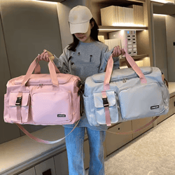 dry wet compartment weekender gym bag for women
