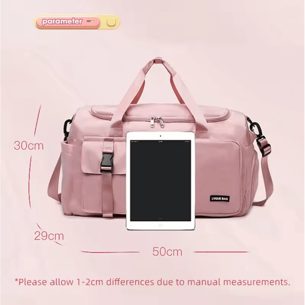 Dry Wet Compartment Weekender Gym Bag For Women 2