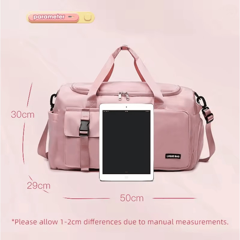 Dry Wet Compartment Weekender Gym Bag For Women 2