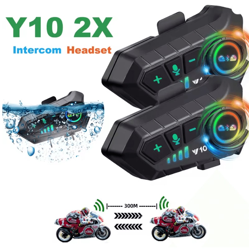 Kebidumei YP10 Motorcycle Bluetooth Intercom Helmet Headset 0