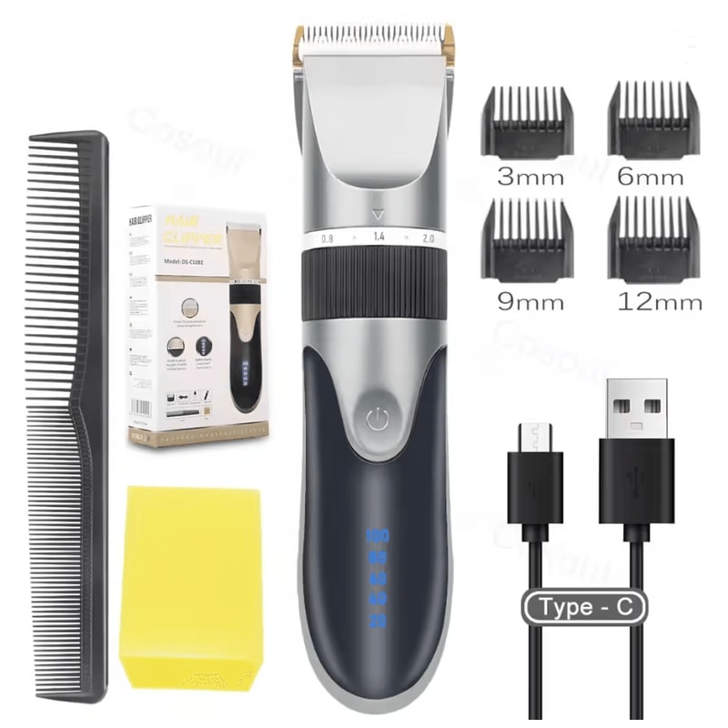 Cordless Professional Hair Clipper For Men And Kids 4