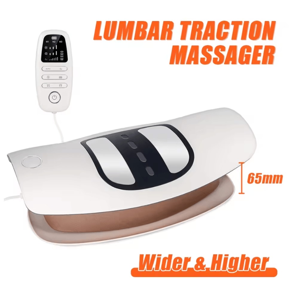 Electric Lumbar Vibration Traction Massager With Heat Therapy 0