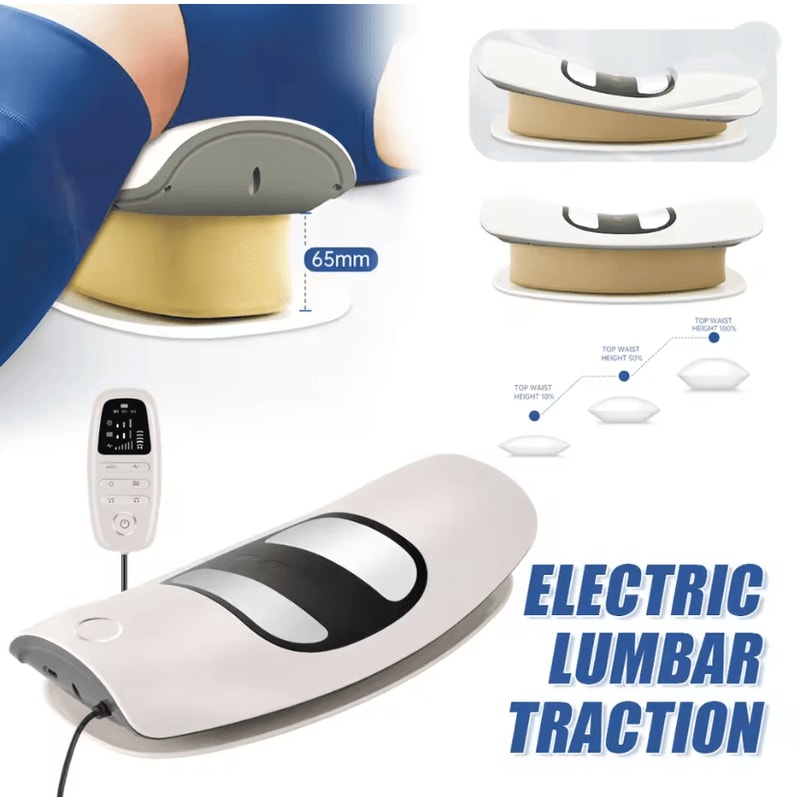 Electric Lumbar Vibration Traction Massager With Heat Therapy 1