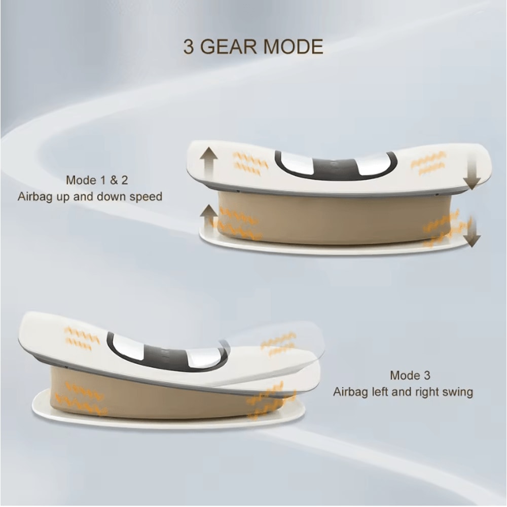 Electric Lumbar Vibration Traction Massager With Heat Therapy 2