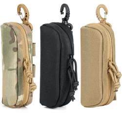 tactical molle eyeglass case 1000d nylon hard storage pouch