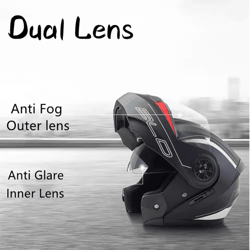 flipup duallens modular motorcycle helmet