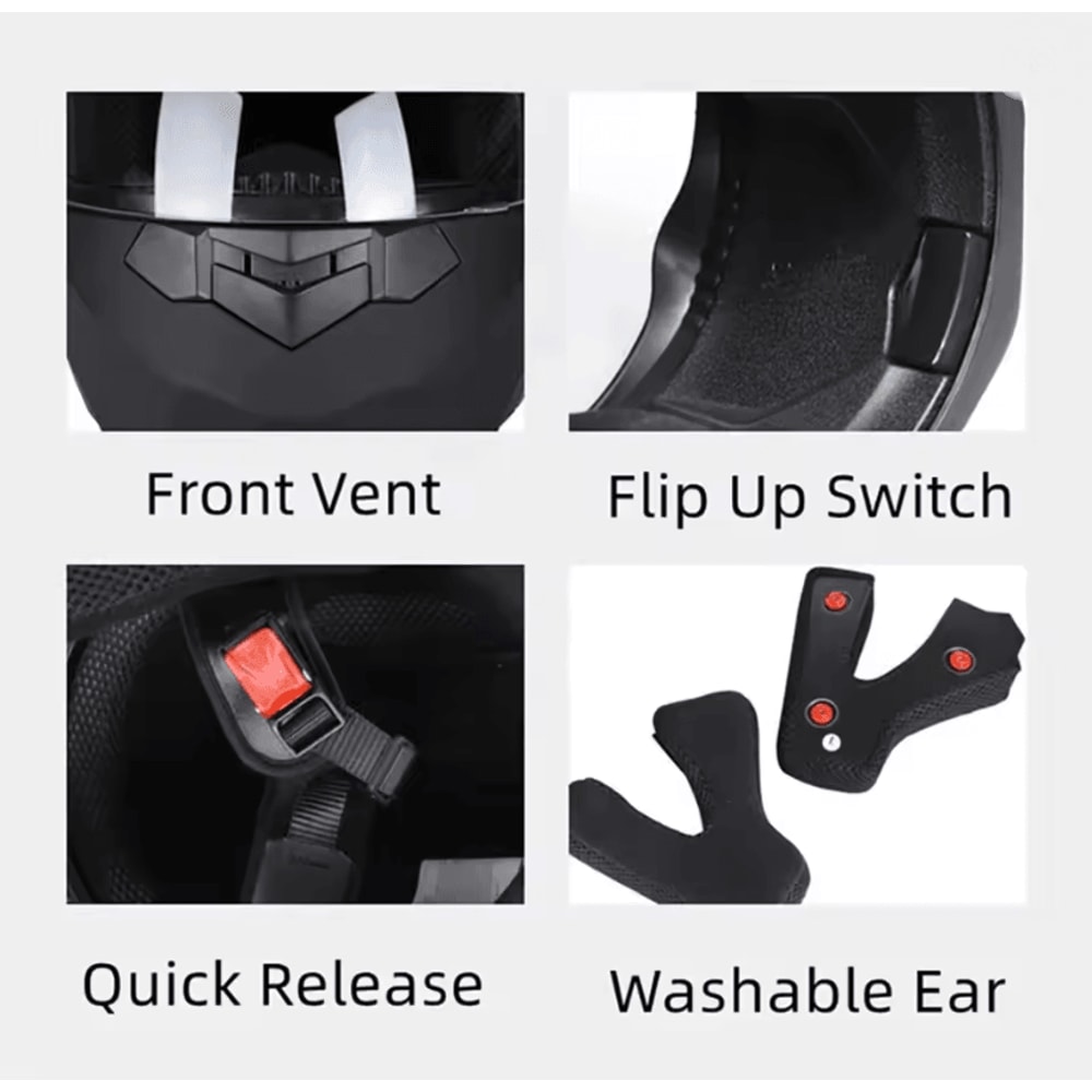 FlipUp DualLens Modular Motorcycle Helmet 1