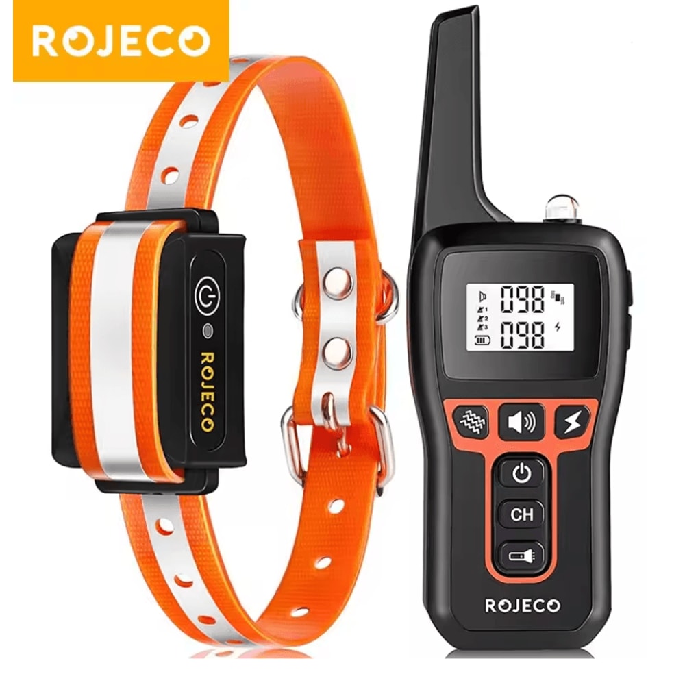 Rojeco Remote Rechargeable Dog Training Collar 0