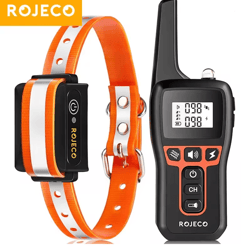 rojeco remote rechargeable dog training collar