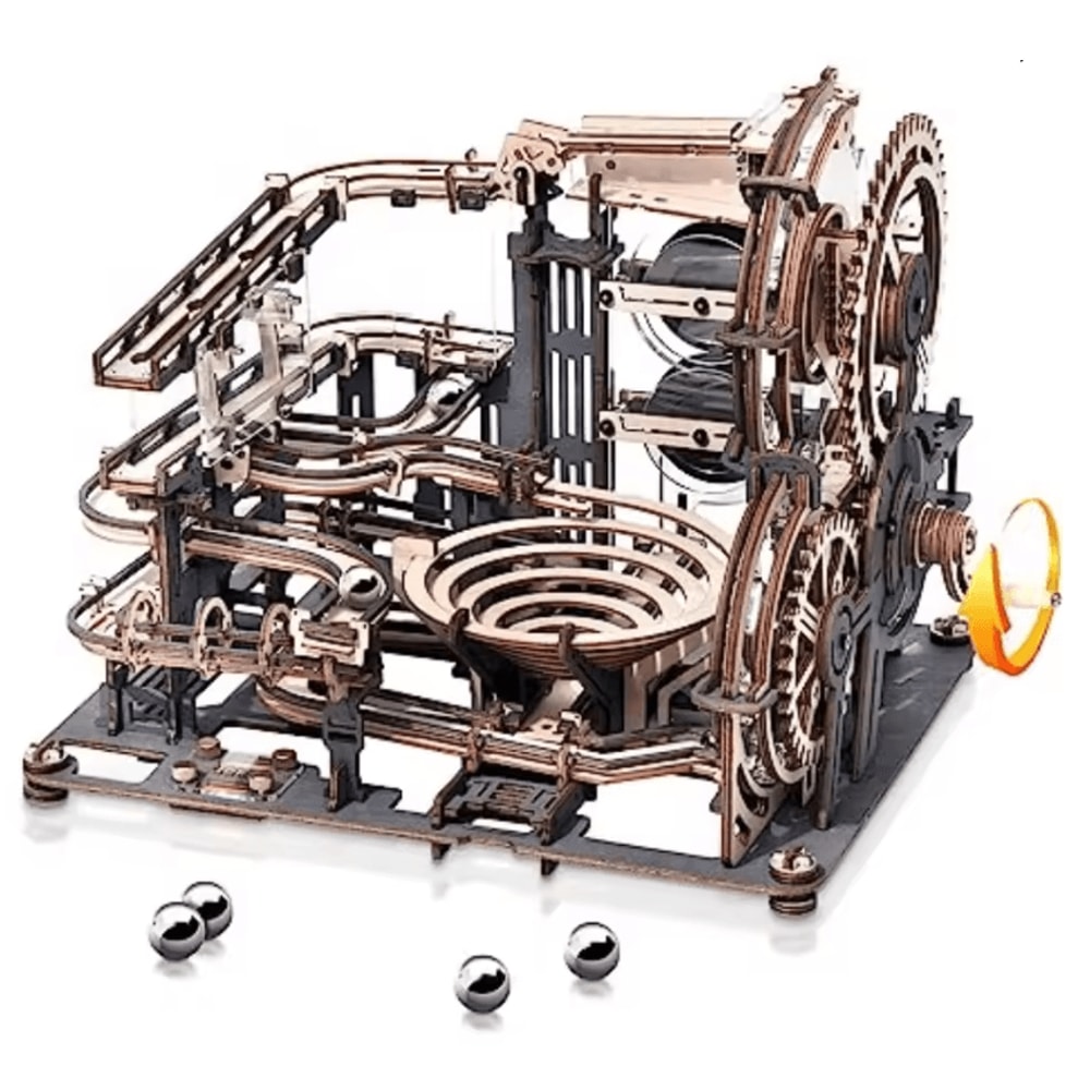 Galactic Marble Spaceport 3D Wooden Puzzle 5