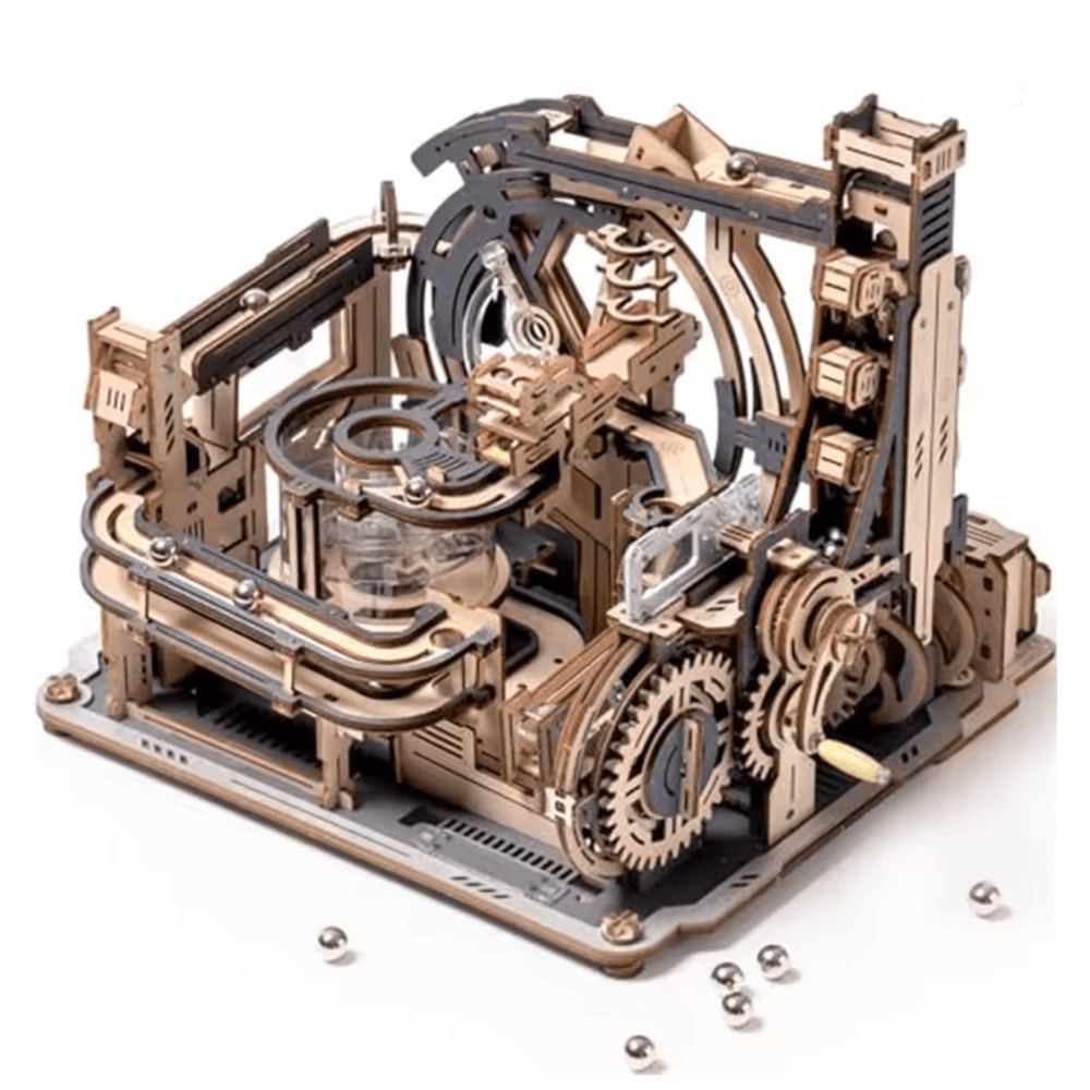 Galactic Marble Spaceport 3D Wooden Puzzle 6