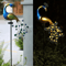 Metal Peacock Solar Garden Sculpture Outdoor LED Yard Art 1