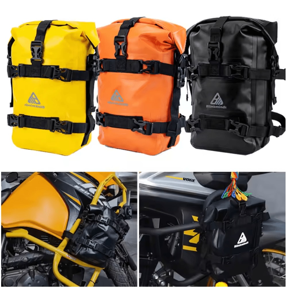 TrailGuard Motorcycle Bumper Tool Bag Waterproof Crash Bar Storage 0