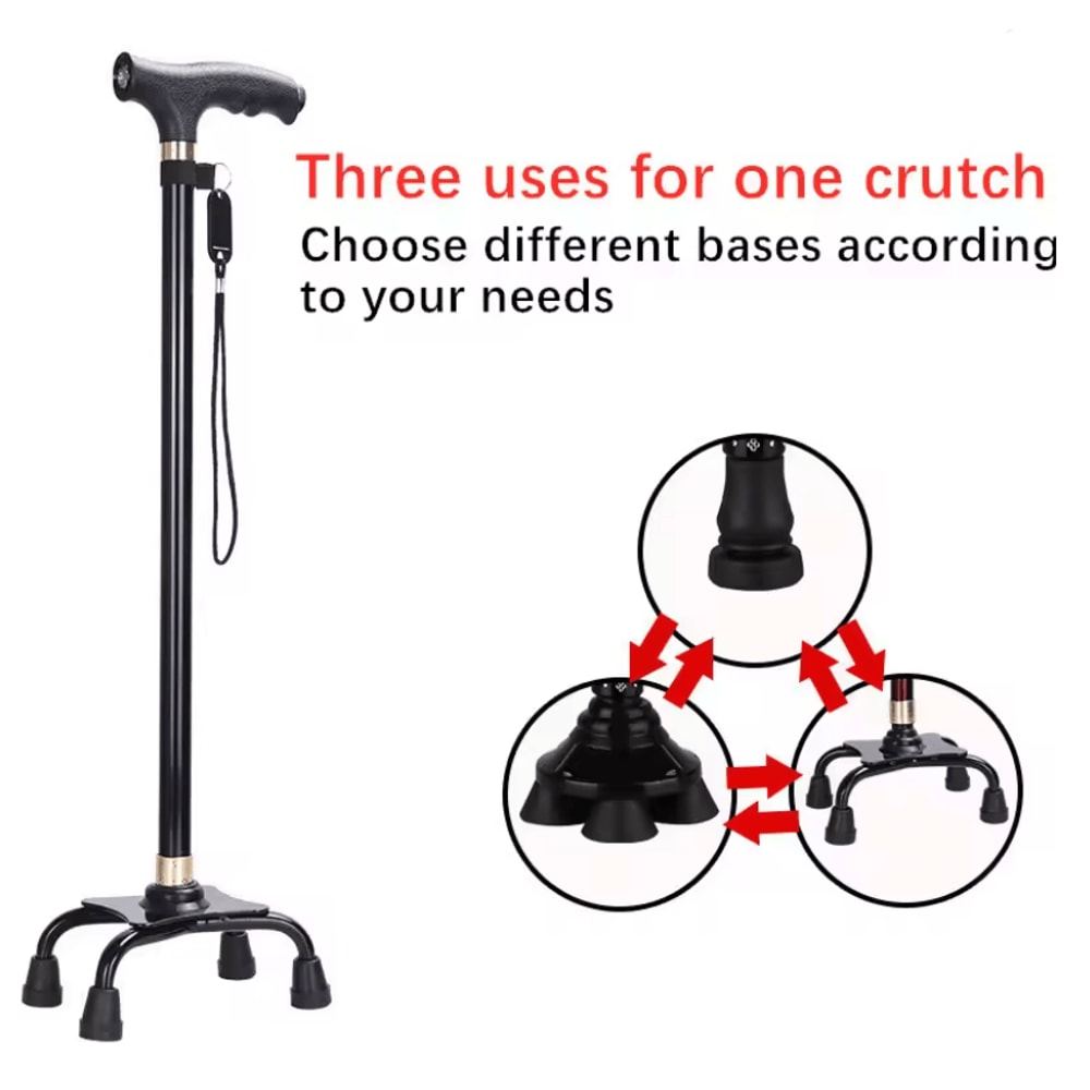 SureStep Retractable Aluminum Walking Cane With LED Light And Non Slip Base 10