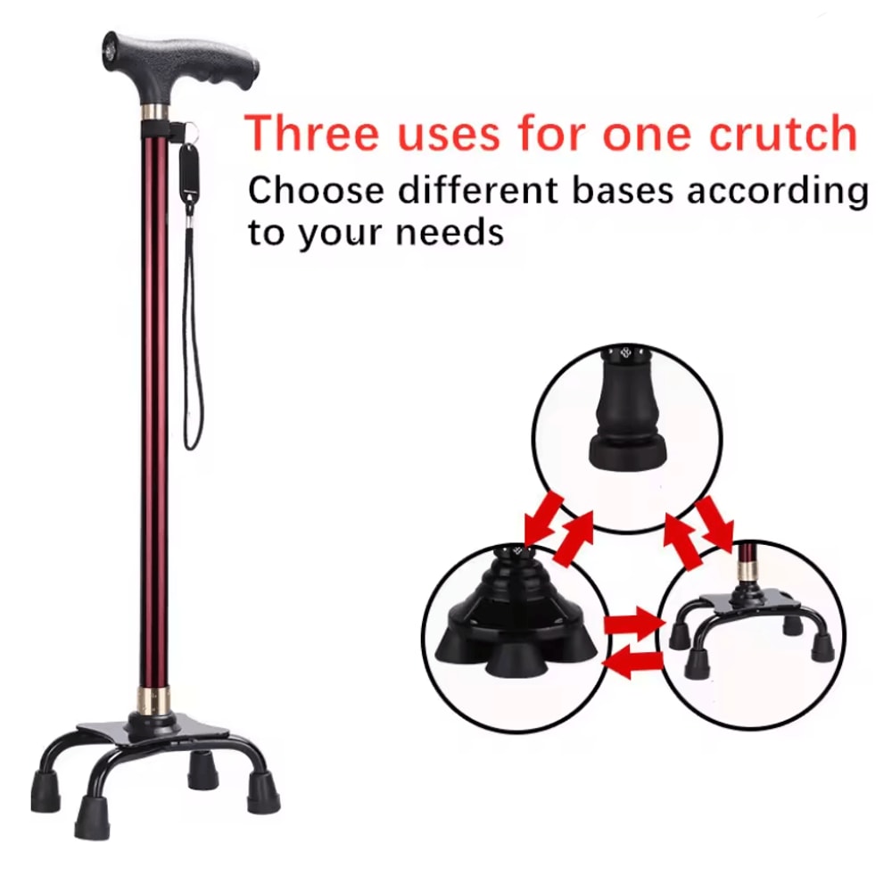 SureStep Retractable Aluminum Walking Cane With LED Light And Non Slip Base 11