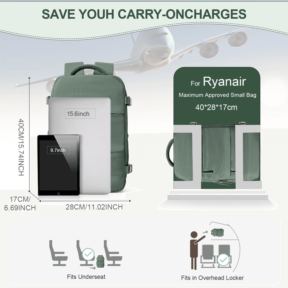 Jetwise Cabin Backpack Approved For Ryanair Travel 1