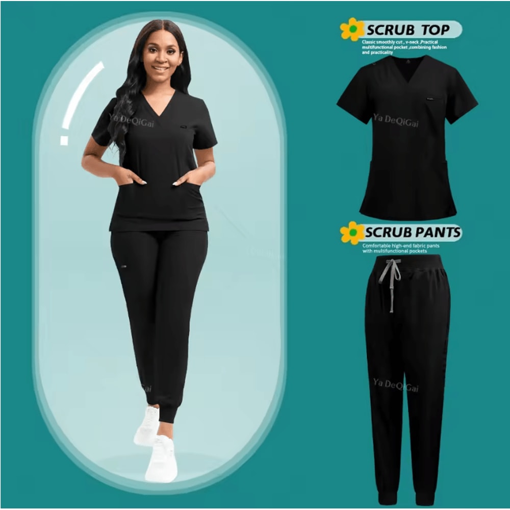 FlexCare Womens Stretch Jogger Scrub Set 6