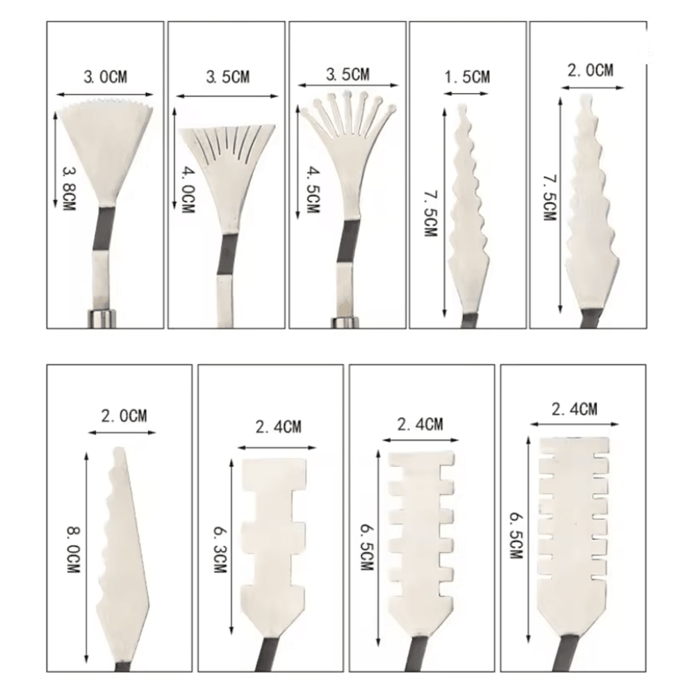 ArtistryPro 9 Piece Flower Art And Palette Knife Set 1