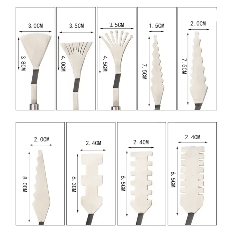 ArtistryPro 9 Piece Flower Art And Palette Knife Set 1