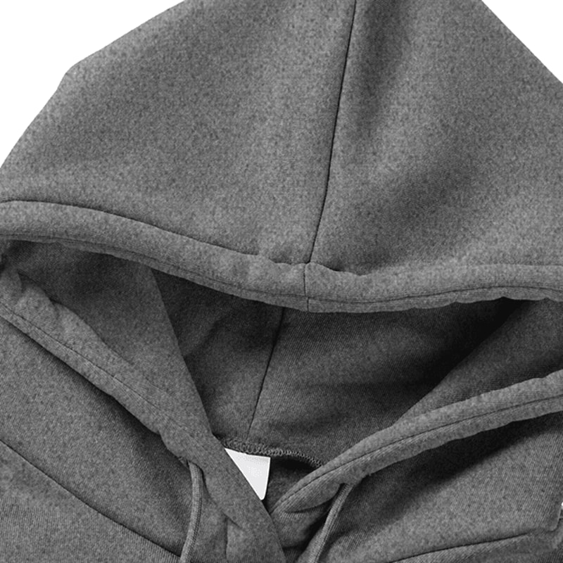 Mens Wool Hooded Jogging Set Two Piece Casual Sportswear Outfit 0