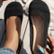Womens Comfortable Round Toe Knit Flats Versatile SlipOn Shoes For AllDay Wear 2